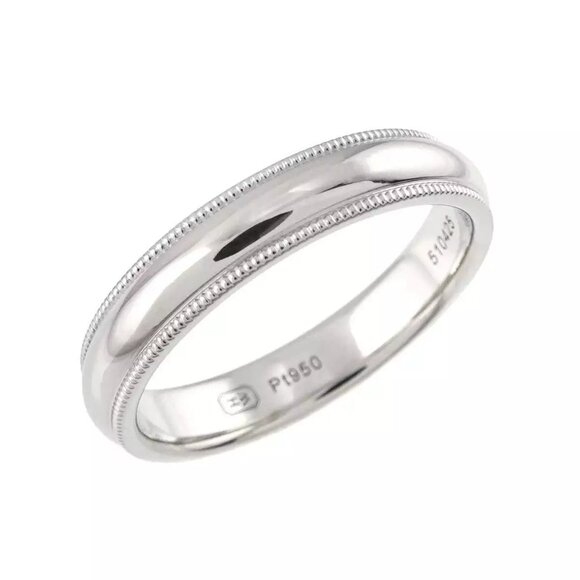 HARRY WINSTON Milgrain Ring Pt Platinum 8.25(US)